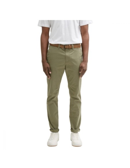 Pantalon Slim Vert Kaki TOM TAILOR | Tree Moss Green