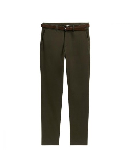 Chino Slim TOM TAILOR Vert Kaki + Ceinture | Dark Rosin